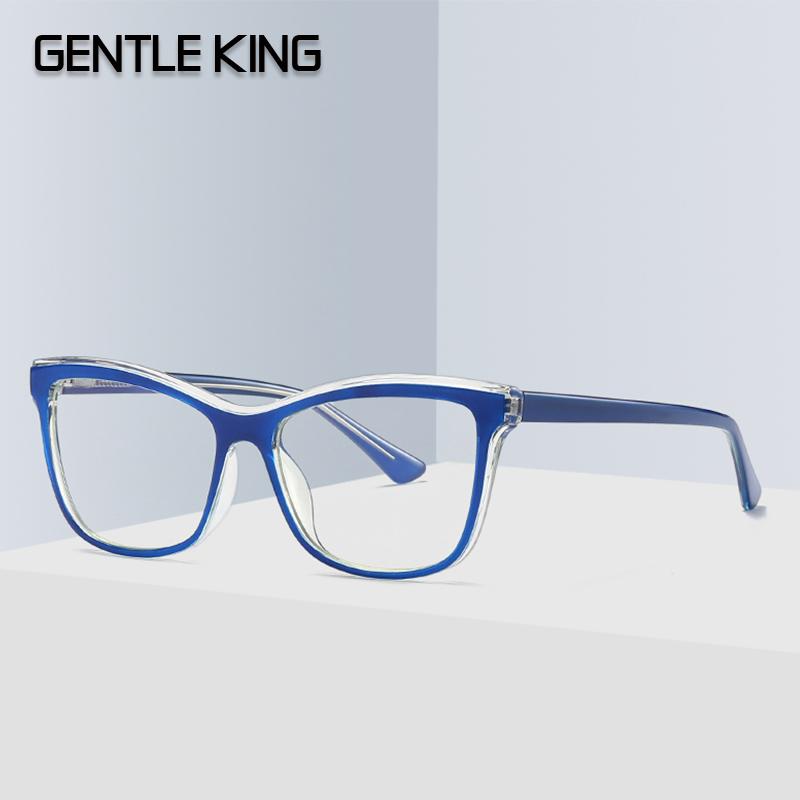 

GENTLE KING Vintage Square Style TR90 Anti Blue Plain Glasses Fashion Brand Design Eyewear Frame Eyeglasses Oculos De Grau