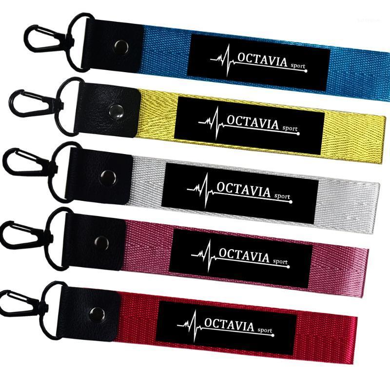 

Car Keychain Motorcycle Key Straps keycord ID Card Phone Lanyards Keyring For SKODA Octavia 2 3 1 A7 VRS 2 1 rs accessories1