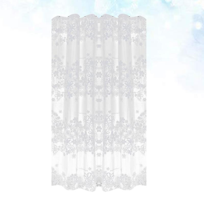 

Waterproof Mildew Resistant Shower Curtain Transparent Flowers Printed EVA Bathing Curtain for Bathroom 120x180cm1
