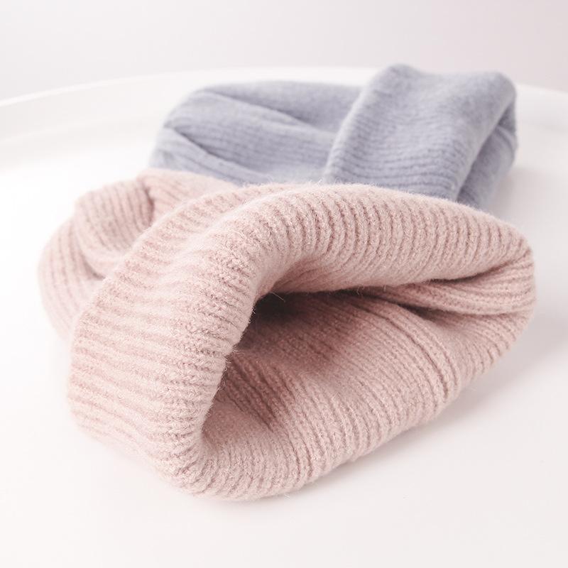 

ZHENPEI021 Winter soft thick warm knitted hat cap New lady women girl casual wool beanies skullies Ski Gorros
