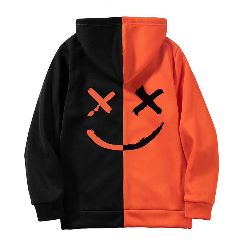 

2021 New Mens Hooded Casual Fleece Sweatshirt Men Autumn Winter Streetswear Coat Smile Face Hip Hop Hoodie Jacket 4xl Q7l9, El02yjmred