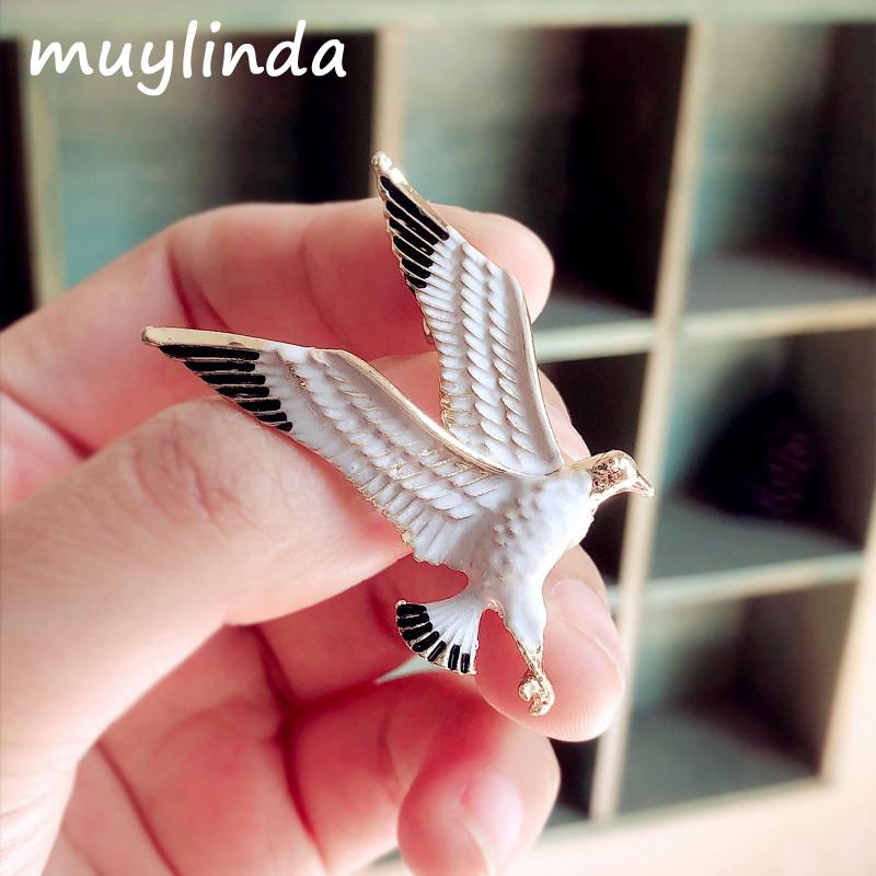 

Pins, Brooches Muylinda Eagle Bird Enamel Pin Vintage Colorful Animal And Pins Women Party Banquet Brooch Accessories Scarf Clip