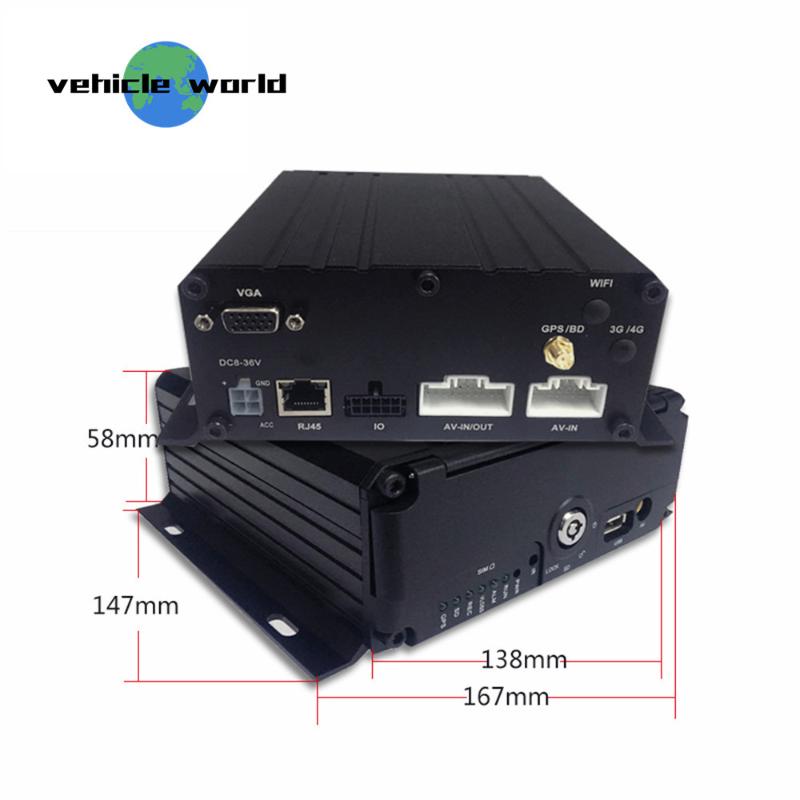 

AHD 1080P Vehicle Blackbox DVR 8Channels Mobile DVR HDD MDVR with GPS