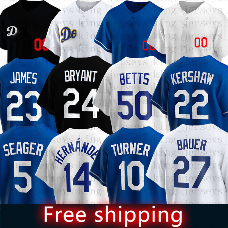 

50 Mookie Betts 22 Clayton Kershaw Baseball Jerseys 35 Cody Bellinger WALKER BUEHLER Justin Turner Julio Urias z2, Men(dao qi)
