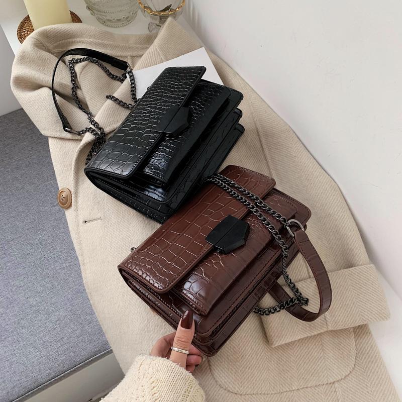 

Small PU Leather Flap Bags for Women 2020 Classic Crossbody Shoulder Handbags Female Women's Trending Hand Bag, Black