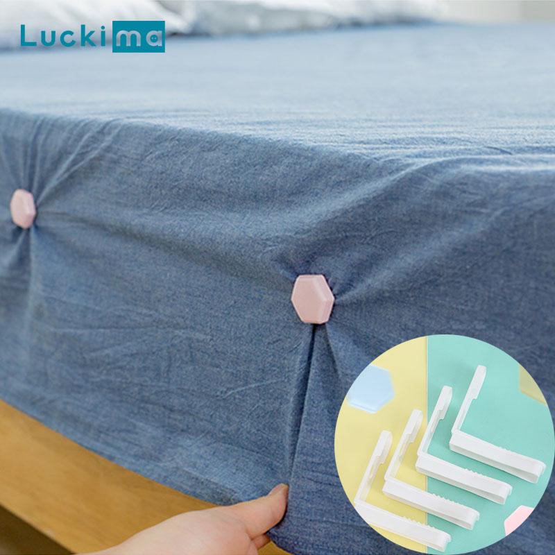 

24pcs/set Bed Sheet Clip Mattress Grippers Fasteners Non-slip Blanket Gripper Fixing Clip Holders Clamps Coverlet Holder, 24pcs-white