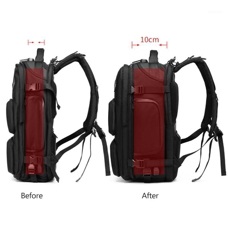 

ozuko New Style Outdoor Backpack Man USB Anti-Theft Large Capacity Multi-Function Waterproof Travel Backpack1, Brown small size