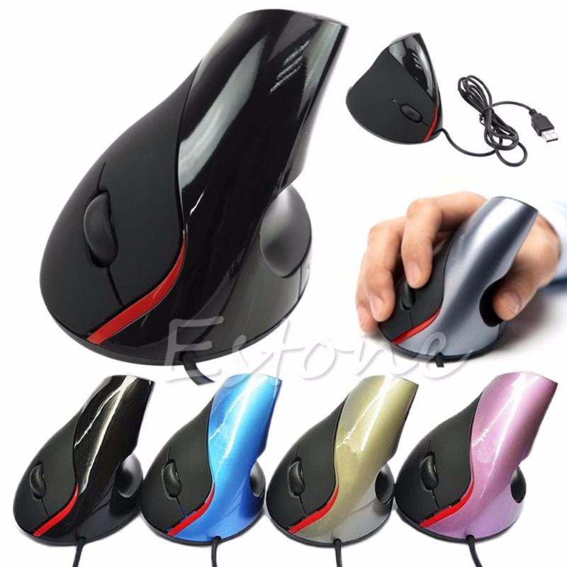 

Ergonomic Design USB Vertical Optical Mouse Wrist Healing For Computer PC Laptop New Drop shipping-PC Friend X6HA