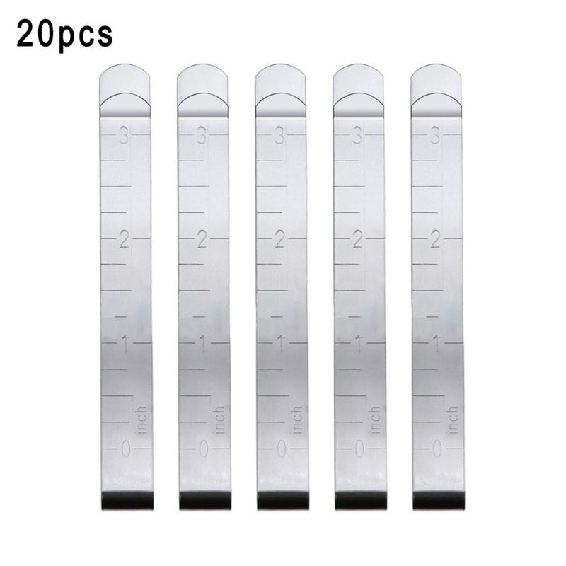 

20 pcs/set Sewing clip Metal Sewing Curling Edge Clamp Clamp Measuring Rule Quilting Fixed Mark Elasticity Curling