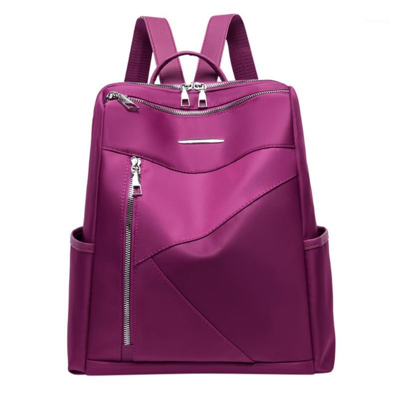 

Unisex Backpack Trend Multicolor Waterproof Oxford Multifunctional Backpack Shoulder Bag Laptop New Arrive#LR41, Black