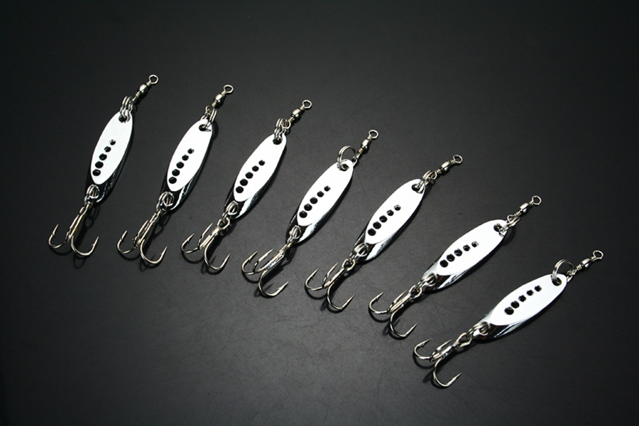 

Wholesale 30pcs Fishing Spoons Lures Kit Crankbait Sinking Metal Lure Trolling Casting Laser-Spoon Lures Bass Trout Walleye 6.3g/7cm