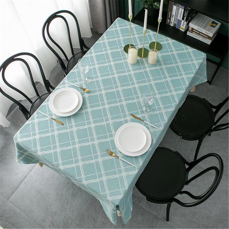 

Waterproof Runner Mat Tablecloth Snowflake Snowman Long Table Runner Cloth Home Party Decor Mantel Antimanchas Geometric #T3G, 140cm
