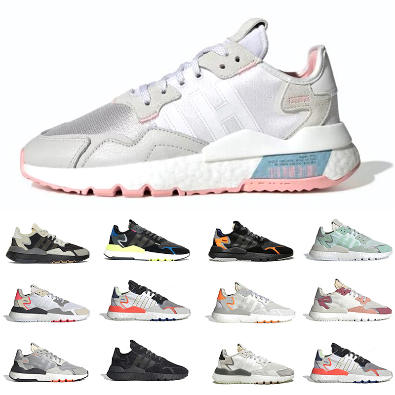 

2022 Mens sneakers Nite jogger shoes Icey Pink 3M White Red Silver Metallic Blue Pride Periwinkle Hi Res Grey Two Solar Orange Grey Pack men women trainers sports shoe, Item#36