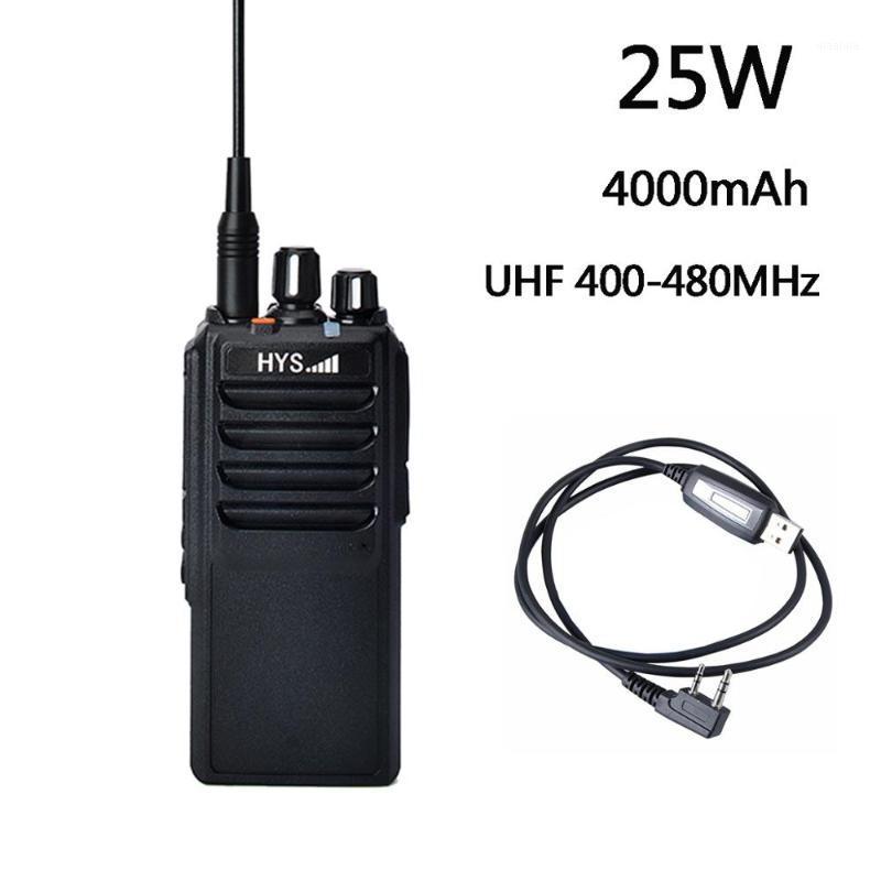 

25W UHF 400-480MHz Handheld Walkie Talkie Portable Radio 10km High Power 4000mAh Handheld Two Way Ham Radio1