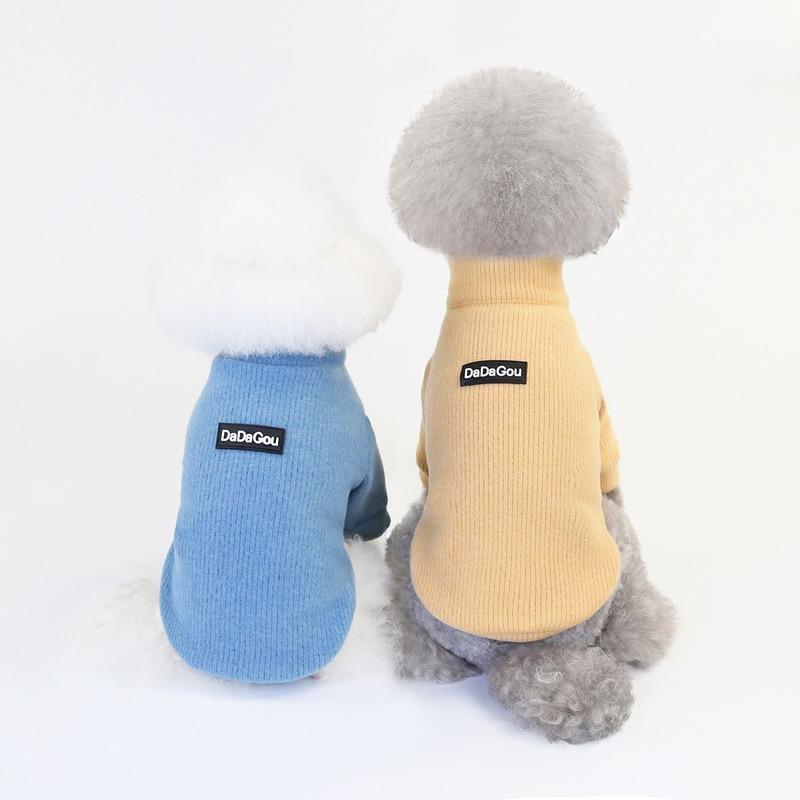 

Cartoon Dog Clothes Letter Clothing for Dogs Sweaters Small Super Pet Outfits Cute Autumn Winter Dadagou Print Ropa Para Perro1