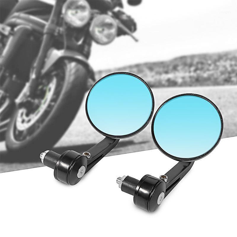 

RACBOX 1Pair 7/8" 22mm Aluminium Motorcycle Round RearView Handle Bar End Side Mirrors retroviseur moto guidon moto mirrors1