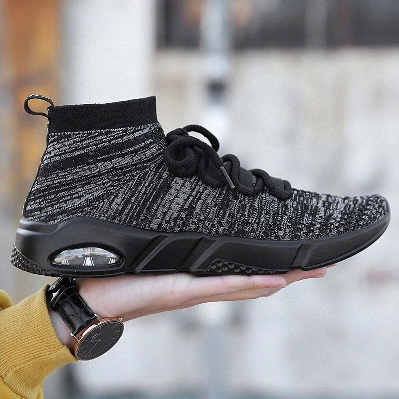 

Men Casual Shoes Fashion Flats Boots Breathable Full Mesh Soft Sock Shoes Sneakers for Men Light Trainer Male Man Footwear Shoe #2m55