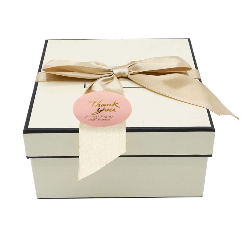 

500pcs/roll Pink DIY Handmade Thank You Stickers Wedding Package Seal Labels C63B