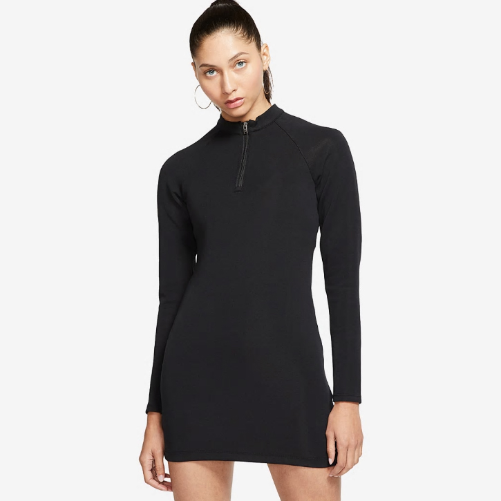 

Fashion Girl Sport Dresses Letter Pattern Black Long Sleeve Teenager Mini Skirt Women Pencil Dresses Wholesale 2020 Top Quality