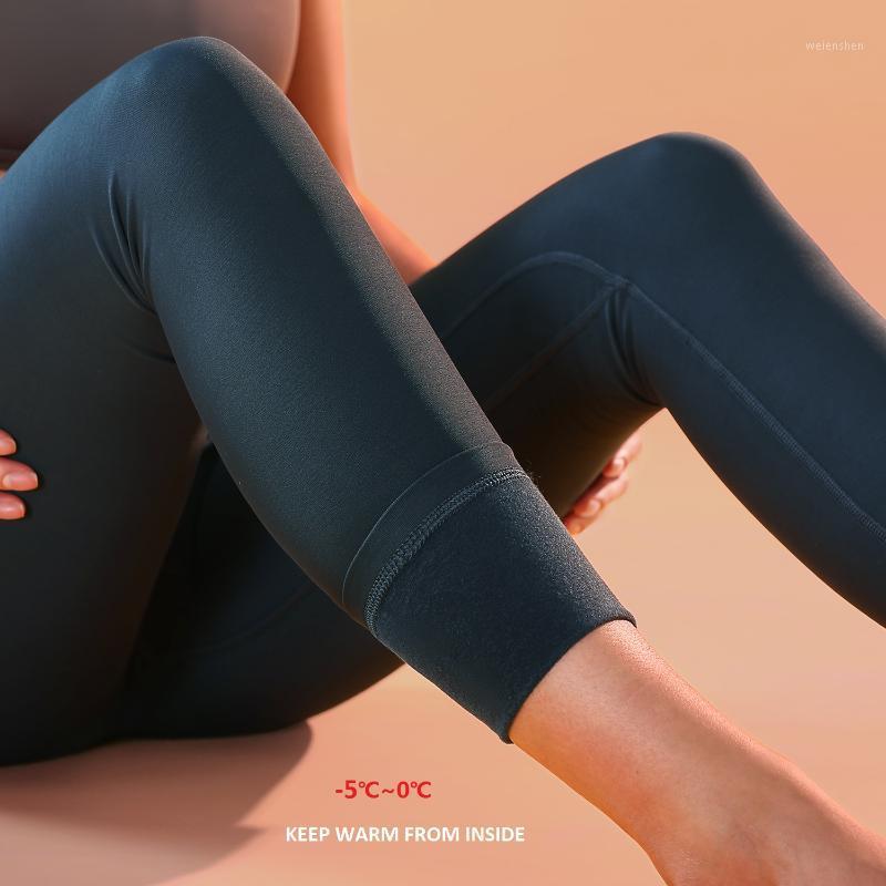 

Women's Thermal Fleece Lined Leggings Winter Warm High Waist Yoga Pants Workout Tight -28 Inches1, Green03