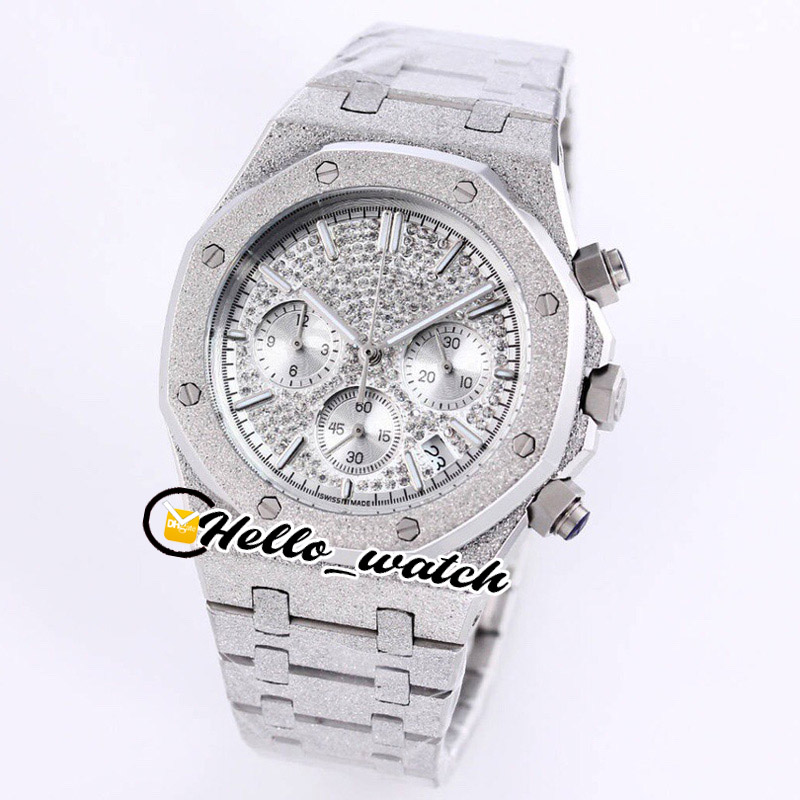 

New 45mm 15400 15400ST A2813 Automatic Mens Watch Gray Texture Dial 316L Stainless Steel Bracelet Sport Watches Hello_Watch E191B(4), E191b (1)