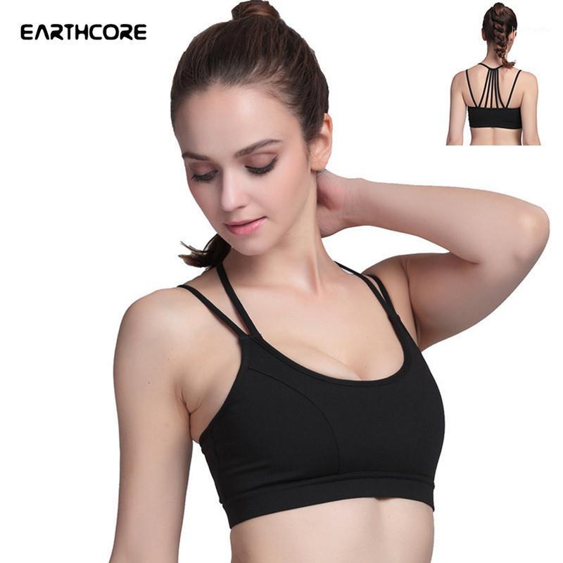 

Sexy Women Sports Bra Padded Fitness Top Quick Dry Gym Push Up Bra Wire Free Yoga Topic Solid Sportswear Female  Gym Underwear1, Sports bra-blu