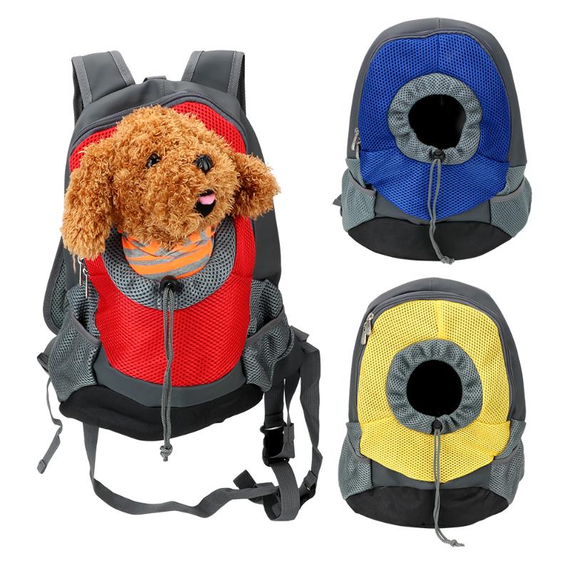 

Outdoor Pet Dog Carrier Mesh Backpack Head Portable Double Shoulder Travel Backpack Pet Dog Front Bag Supplies