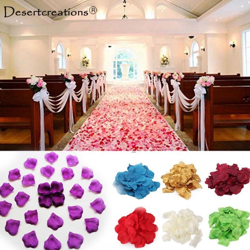 

1000PCS Artificial Silk Cloth Rose Petals Fake Rose Petals Decorative Artificial Flower For Valentine's Day Wedding Party Confet1, Beige