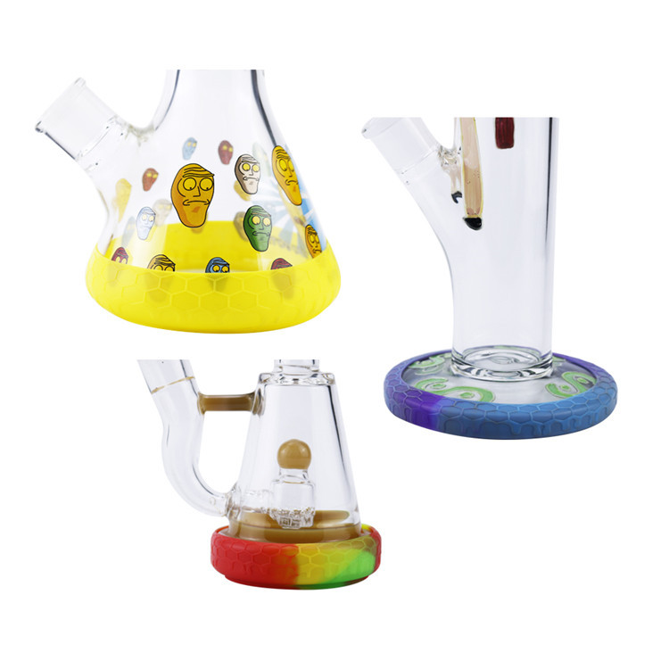 

Factory price protective silicone cases for glass bong anti-fall cigarette three pieces a set accessories