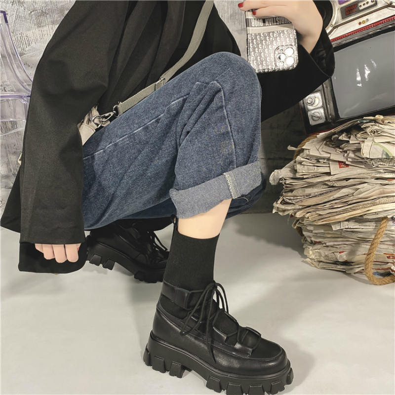 

2020 Genuine Leather Thick Soles Raised Wool Boots Sexy Women's Size Shoes 41-44 Tide Gxfn, Black