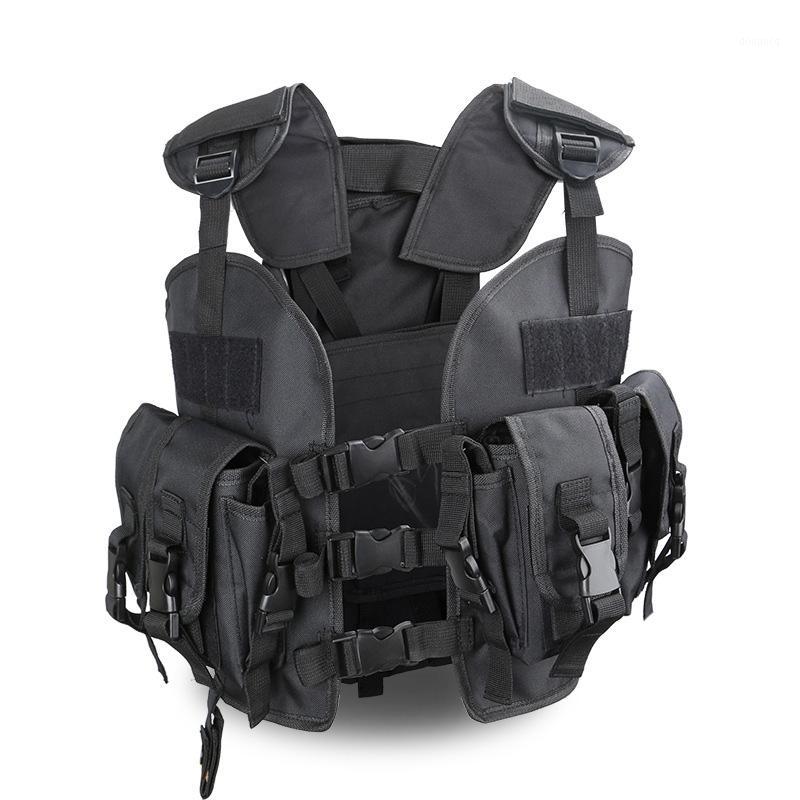 

Tactical Vest Wargame Sports Wear Paintball Carrier Strike Vest With Water Bag1, Black