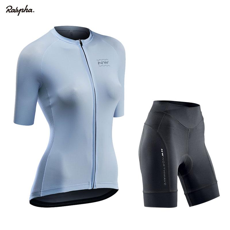 

Women Pro Cycling Set MTB Bike Clothing Female Bicycle Clothes Ropa Ciclismo Short Sleeve Road Bike Jerseys Bib Shorts Pants Pad