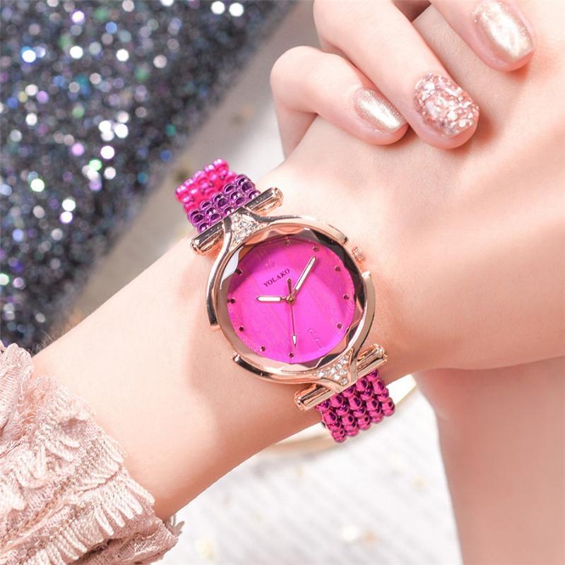 

New Fashion Ladies Watch Simple Analog Quartz Plastic Strap Ladies Watch Casual Fashion Relojes Para Mujer Y401