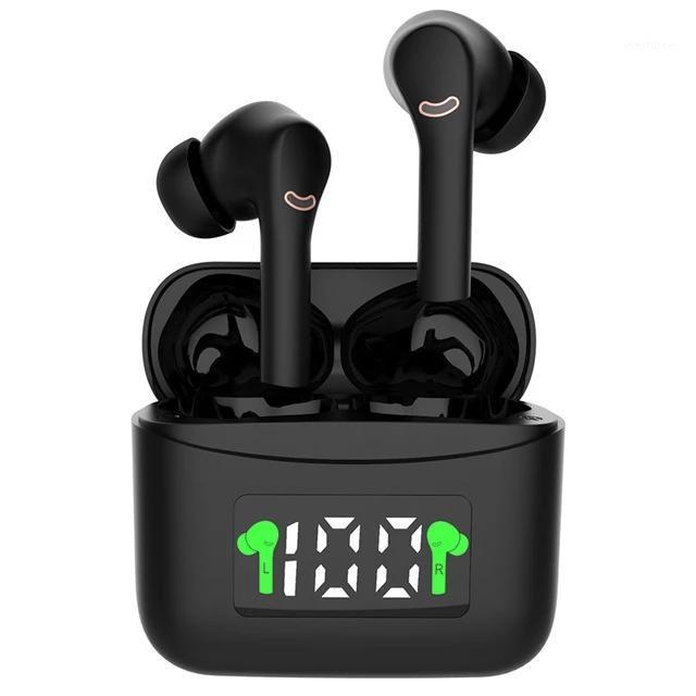 

Wireless Earbuds Bluetooth 5.1 Wireless Headset Led Charging Case IPx7 Waterproof HiFi Sound Noise bluetooth headphones1, White