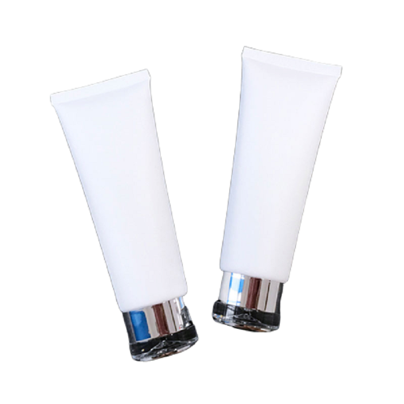 

Cosmetic Tube Squeeze Soft Tubes Packaging Container 100ml Facial Cleanser Makeup Sub-bottling 100g White Frosted 50pcs