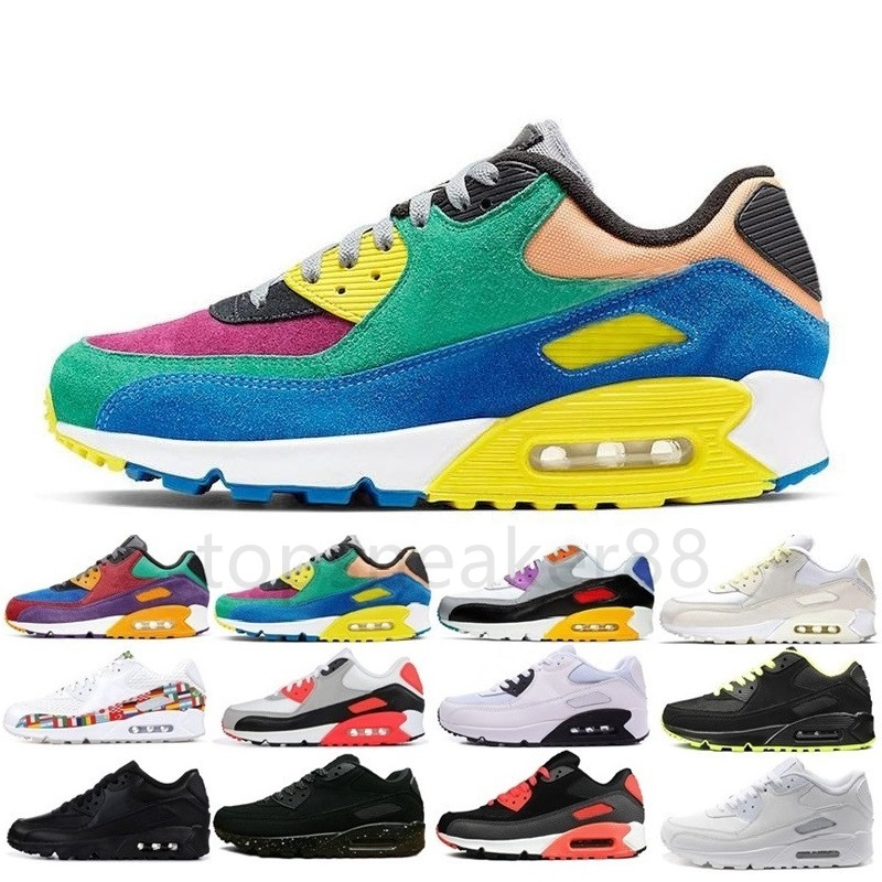 Baskets pour hommes à la mode de bonne qualité Classic 90 Chaussures de course pour hommes et femmes de sport Coussin de siège d'entraîneur de sp