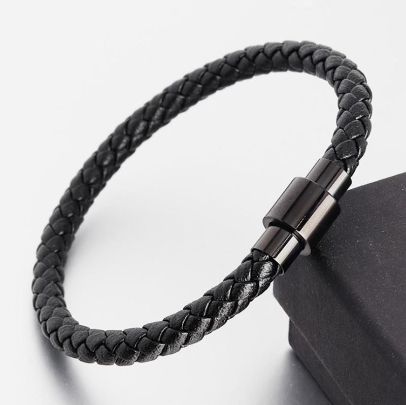 

Leather Rope Bracelet leather Woven Bracelet Simple Men's Jewelry1