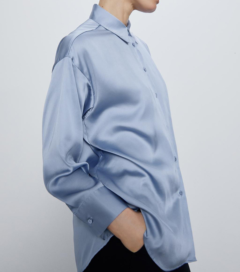 

High Quality Solid Outfit Women From the Lady of Casual Office Long Sleeves European Party Soft Autumn Tops Basic Loose 28c4, Pink.