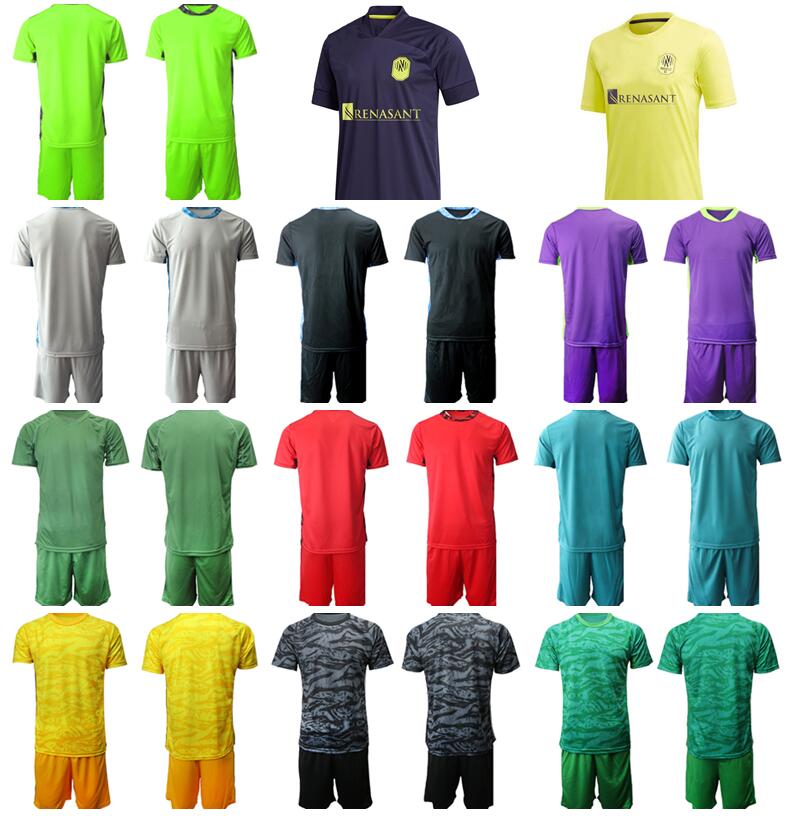 

Goalkeeper GK Soccer Nashville SC Goalie 1 Joe Willis Jersey Set 30 Elliot Panicco Football Shirt Kits Uniform Home Team Color High/Top, Red