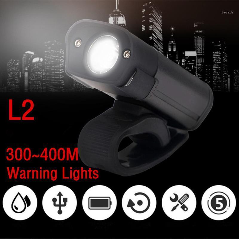 

L2 LED Cycling Bike Bicycle Head Light 5 Modes Torch USB Bicycle Light Headlight Taillight Set1