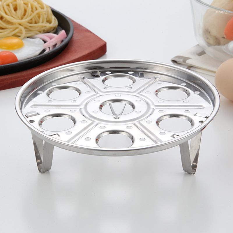 

Quality Stainless Steel 7 Holes Boiled Egg Holder Egg Steamer Rack Holder Steam Eggs Steamed Bun Rack Kitchen Tools1