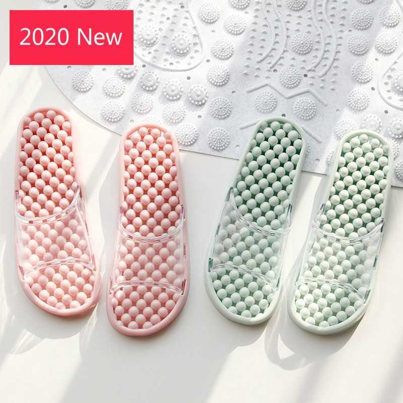 

Women Massage Slippers Summer Fashion Leakage Design Non Slip Indoor Outdoor Woman House Shoes Beach Bathroom Slipper Men Slide1, Yellow