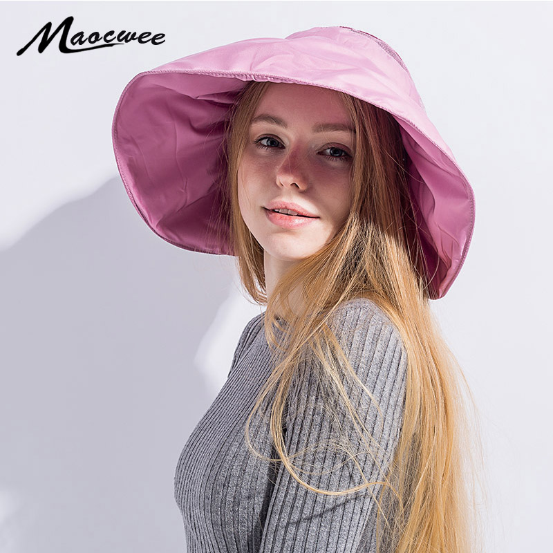 

Sun Hats Summer Wide Brim for Women Visor Female Summer Sun Empty Top Breathable Hat Cap multipurpose foldable floppy Bone Gorro