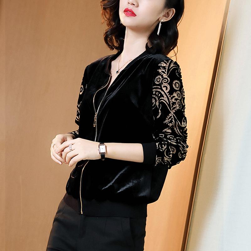 

New 2021 Fashion Spring Women Basic Jackets Long Sleeve Loose Bomber Jacket Women' Black Jacket Female Outwear Plus Size -5XL, Color 2