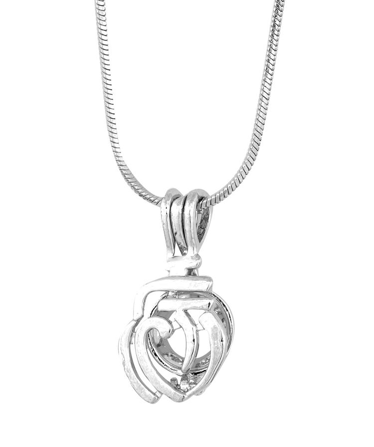 

Fashion festival gift plated sliver Twisted style Cage Locket Pearl Fashion coop Cage Pendant P82