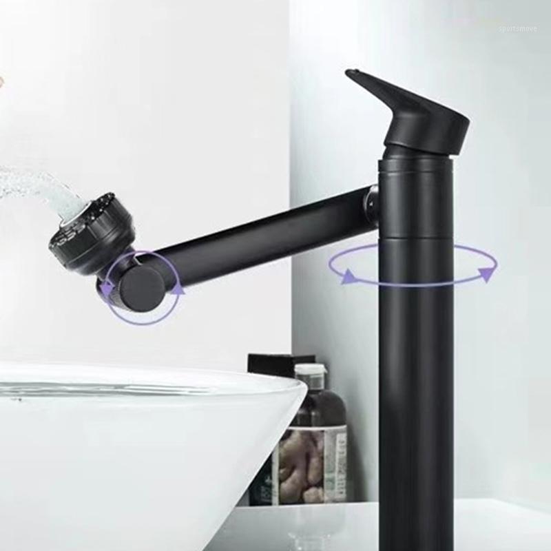 

Brass Bathroom Faucets 360 Degree Free Rotation Faucet Deck Mounted Mixer Tap Kitchen Sink Hot Cold Taps Bathroom Accessories1