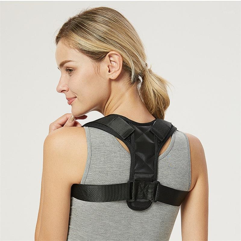 

KSY Adjustable Back Support Belt Back Posture Corrector Shoulder Support Lumbar Braces Belt Shoulder Posture Correction1, Black