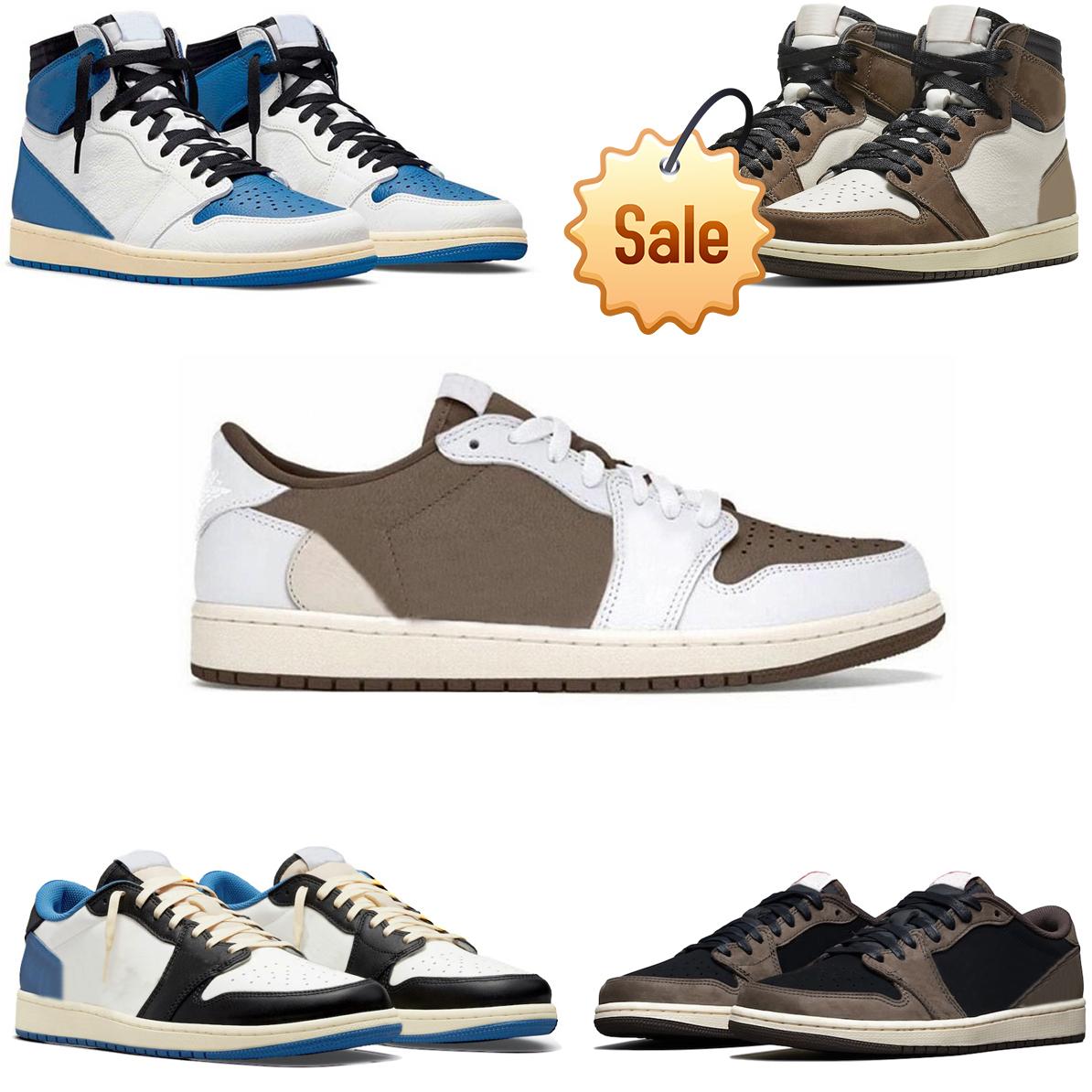 

Travis Ts X Reverse Mocha Fragment Jumpman 1 Mens Basketball Shoes Cactus Jack Sail Black Military Blue Pink 1s High Low Og Sp Men Women Z, Pay for box