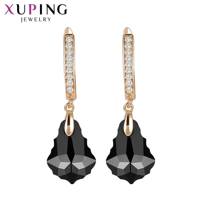 

Xuping Jewelry Fashion Women Crystals Drop Earrings with Rhodium Plated 20544
