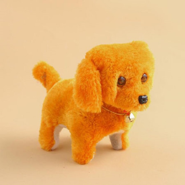 

1PCS Electric Toy Soft Plush Walking Glowing Barking Dog Funny Simulation Moving Baby Toys For Children